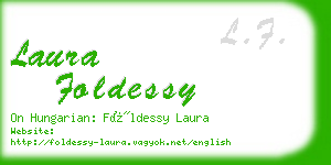 laura foldessy business card